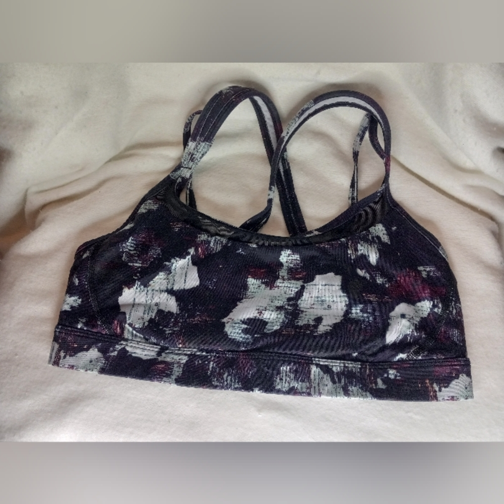 lululemon splatter design bra size 10